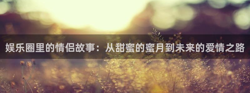 永信贵宾会备用网址：娱乐圈里的情侣故事：从甜蜜的蜜月到未来的爱情之路